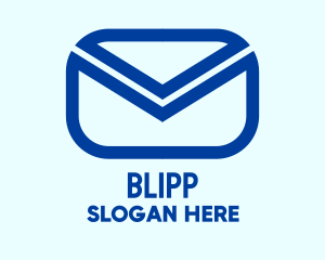 Blue Mail Envelope  Logo