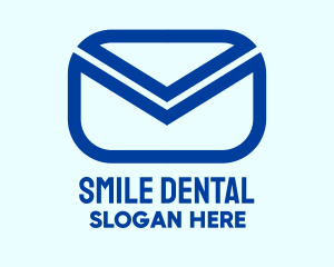 Blue Mail Envelope  Logo