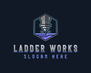 CNC Laser Fabrication logo design