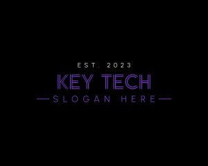 Futuristic Business Tech logo design