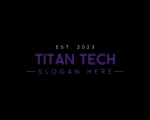 Futuristic Business Tech logo design