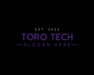 Futuristic Business Tech logo design