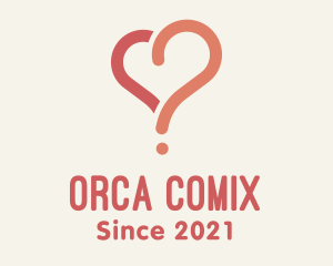 Therapy - Love Heart Question logo design
