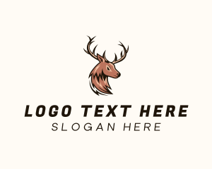 Moose - Deer Antler Gaming logo design