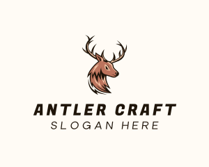 Antlers - Deer Antler Gaming logo design