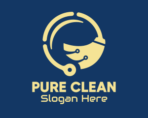 Broom Cleaning Technology  logo design