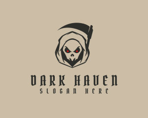 Angry Grim Reaper logo design