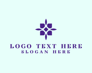 Lifestyle - Simple Purple Flower logo design