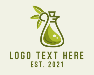 Olive Leaf - Olive Oil Bottle logo design