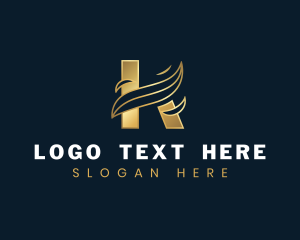 Premium - Premium Wave Swoosh Letter K logo design