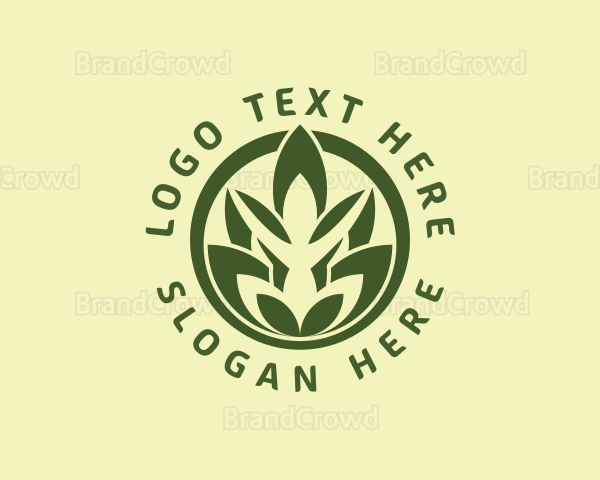 Natural Yoga Leaves Logo