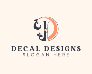 Stylish Boutique Letter D logo design