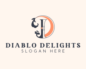 Stylish Boutique Letter D logo design