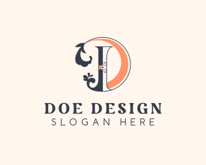 Stylish Boutique Letter D logo design