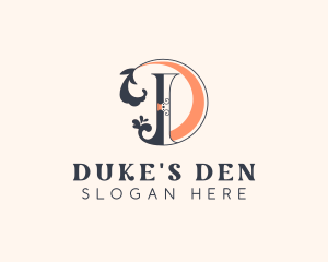 Stylish Boutique Letter D logo design