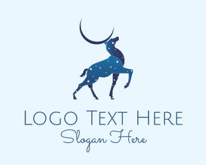 Night - Blue Deer Astrology logo design