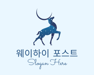 Blue Deer Astrology logo design