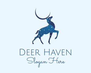 Deer - Blue Deer Astrology logo design