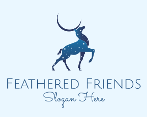 Blue Deer Astrology logo design