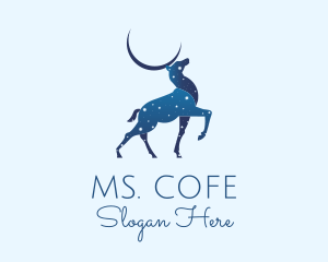 Evening - Blue Deer Astrology logo design