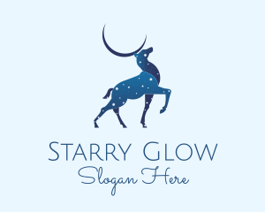 Starry - Blue Deer Astrology logo design