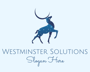 Blue Deer Astrology logo design