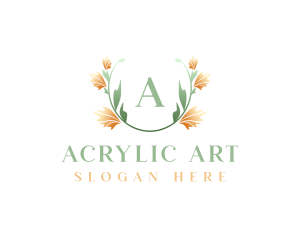 Watercolor Flower Art logo design