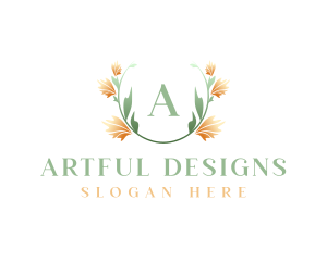 Watercolor Flower Art logo design