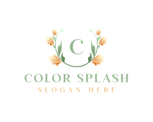 Watercolor Flower Art logo design