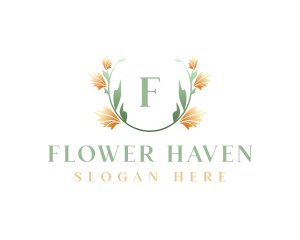 Watercolor Flower Art logo design