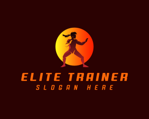 Martial Arts Karate Fighter logo design