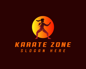 Karate - Martial Arts Karate Fighter logo design