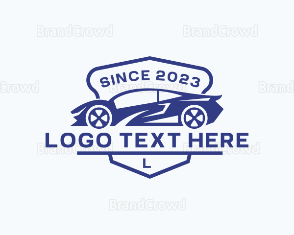 Sports Car Garage Logo