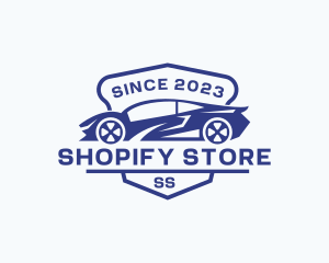 Sports Car Garage Logo