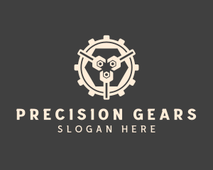 Mechanical - Wrench Mechanic Cogs logo design