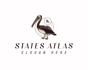 Louisiana Eastern Brown Pelican logo design