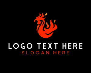 Hot - Hot Chicken Restaurant logo design