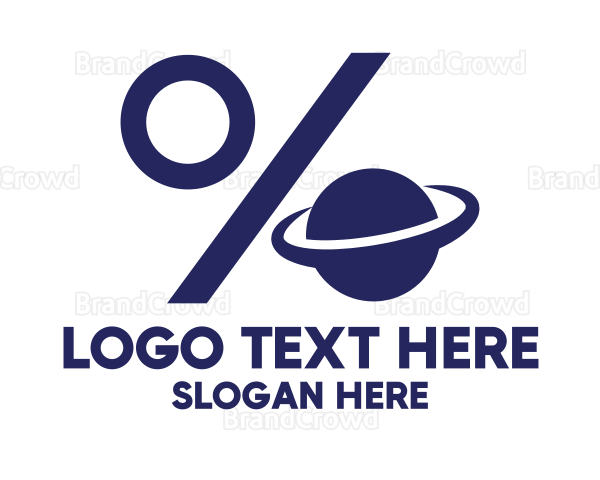 Blue Planet Percentage Logo
