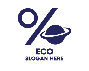 Sale - Blue Planet Percentage logo design