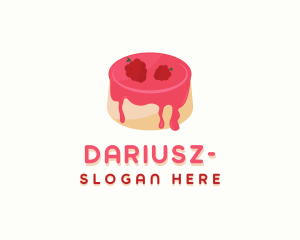 Dessert - Raspberry Pudding Dessert logo design