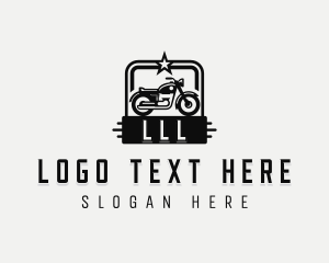 Motorcross - Motorcycle Biker Race logo design