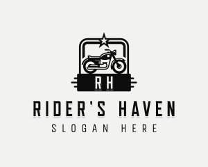 Motorcycle Biker Race logo design