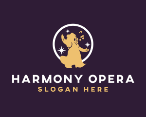 Opera - Female Opera Singer logo design