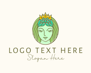 Beauty Product - Nature Woman Queen logo design