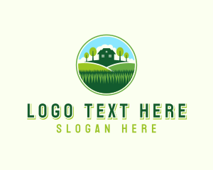 Lawn - House Yard Landscaping logo design