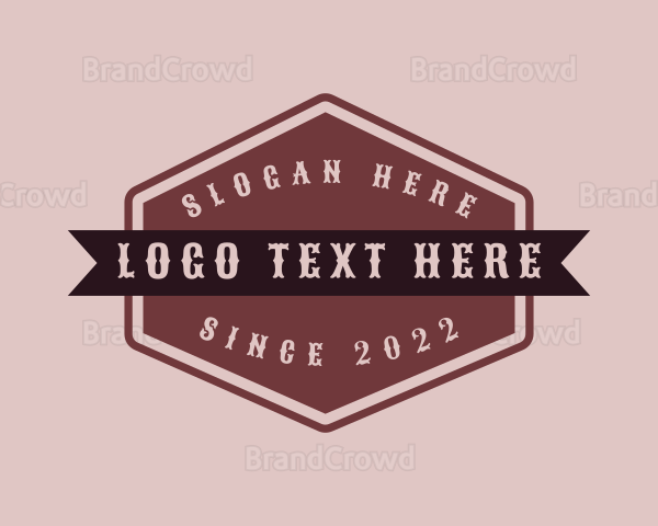 Hexagon Craft Beer Banner Logo