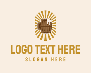 Alcohol - Beer Mug Barrel logo design