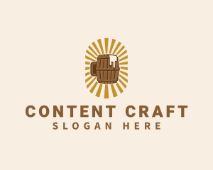 Beer Mug Barrel logo design