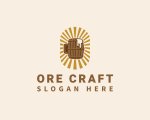 Beer Mug Barrel logo design