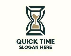 Minute - Hourglass Countdown Timer logo design